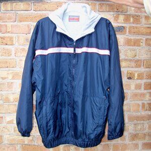 Micro Gear Men's Lined Hooded Windbreaker, Size XL